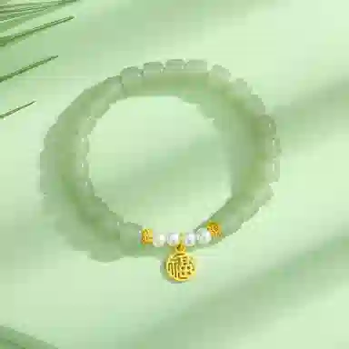 宝瑕 福牌轻奢小众精致 玉髓 玉石手串 女款