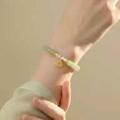 宝瑕 福牌轻奢小众精致 玉髓 玉石手串 女款