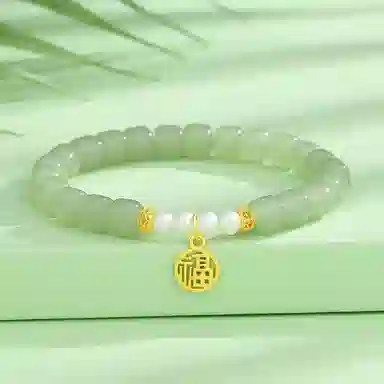 宝瑕 福牌轻奢小众精致 玉髓 玉石手串 女款