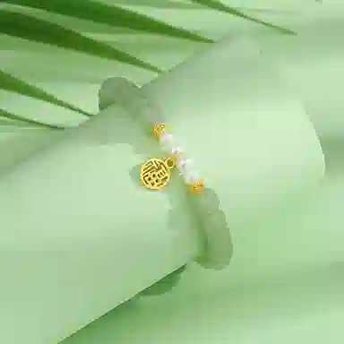 宝瑕 福牌轻奢小众精致 玉髓 玉石手串 女款