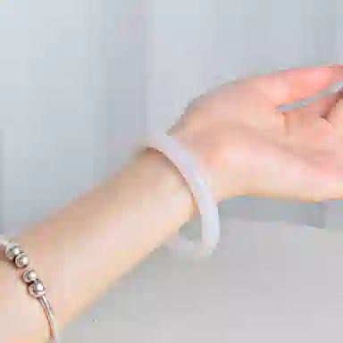 世存 新中式白月光冰感油润平安镯 多圈口可选 玛瑙 手镯 女款