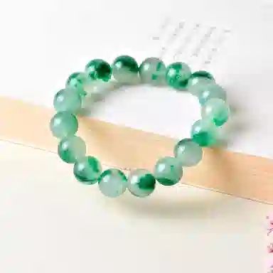 世存 新中式翠绿珠 独龙玉 手串 女款