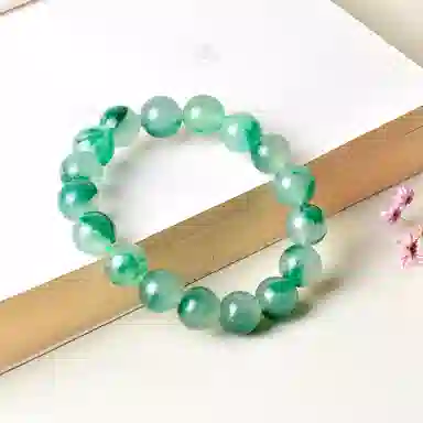 世存 新中式翠绿珠 独龙玉 手串 女款