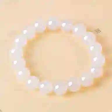 世存 新中式白月光小众设计玉饰圆形珠 玛瑙 玉石手串 女款