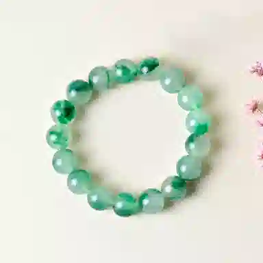 世存 新中式翠绿珠 独龙玉 手串 女款