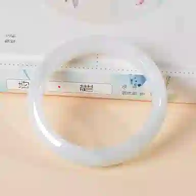 世存 新中式高冰感小众设计女生玉镯 多圈口可选 天山翠 玉石手镯 女款