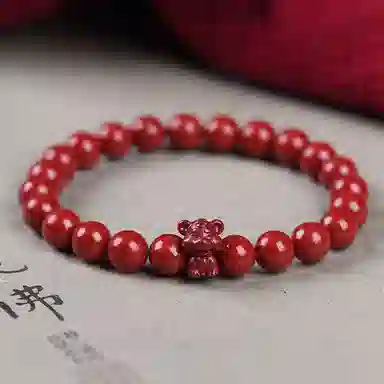 陌阡雪 国潮本命年好运转运珠十二生肖 轻奢高级感#好运 朱砂 手串 男女同款情侣款