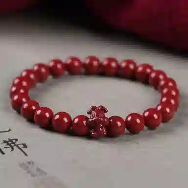 陌阡雪 国潮本命年好运转运珠十二生肖 轻奢高级感#好运 朱砂 手串 男女同款情侣款