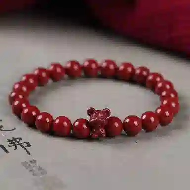 陌阡雪 国潮本命年好运转运珠十二生肖 轻奢高级感#好运 朱砂 手串 男女同款情侣款