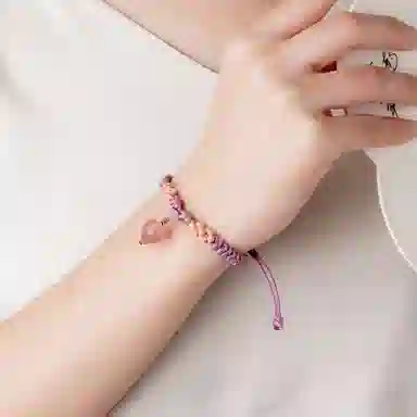 陌阡雪 新中式设计萌系小清新可爱草莓 水晶 手链 女款