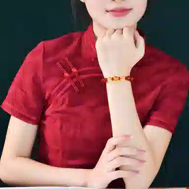 陌阡雪 【已祈运】国潮本命年蛇鸡牛三合生肖属蛇饰品佩戴吉祥物#好运 朱砂 手串 男女同款情侣款