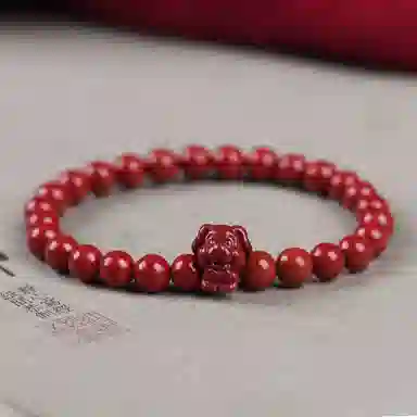 陌阡雪 国潮本命年好运转运珠十二生肖 轻奢高级感#好运 朱砂 手串 男女同款情侣款