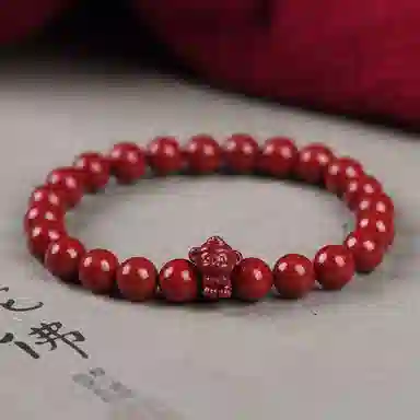 陌阡雪 国潮本命年好运转运珠十二生肖 轻奢高级感#好运 朱砂 手串 男女同款情侣款