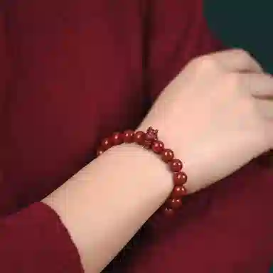 陌阡雪 国潮本命年好运转运珠十二生肖 轻奢高级感#好运 朱砂 手串 男女同款情侣款