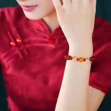 陌阡雪 【已祈运】国潮本命年蛇鸡牛三合生肖属蛇饰品佩戴吉祥物#好运 朱砂 手串 男女同款情侣款