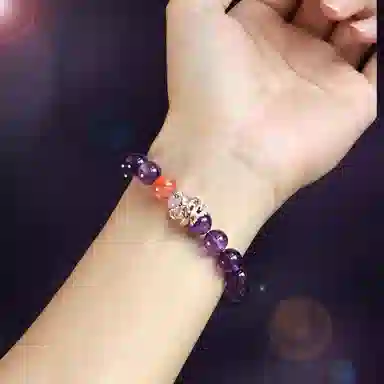 陌阡雪 国潮本命年蛇年吉祥如意能量石前程似锦串珠小众高级感福蛇手饰#好运 水晶 手串 男女同款情侣款