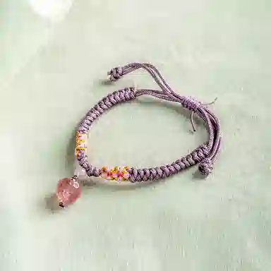 陌阡雪 新中式设计萌系小清新可爱草莓 水晶 手链 女款