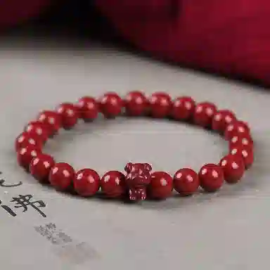陌阡雪 国潮本命年好运转运珠十二生肖 轻奢高级感#好运 朱砂 手串 男女同款情侣款