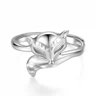 觅宿 妩媚狐狸 铂金 戒指 女款