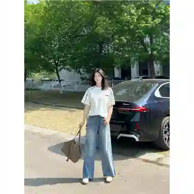 沐诚阳译 美式高街痞帅风拼接宽松水洗复古百搭长裤系列休闲运动套装 男女同款
