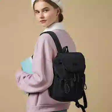 V.NINE Casual Backpack Medium Gray White Black