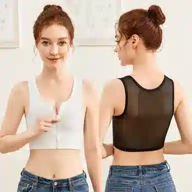 浪莎 大胸显小束胸防震背心 女款