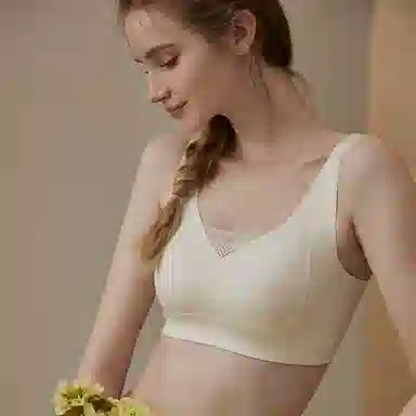 浪莎 内衣聚拢小胸无痕收副乳防下垂新款软支撑防震美背心式文胸 女款