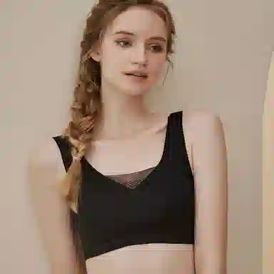 浪莎 内衣聚拢小胸无痕收副乳防下垂新款软支撑防震美背心式文胸 女款