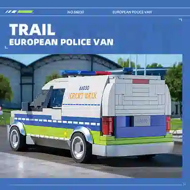 EUROPEAN POLICE VAN 430pcs YMXJM66030