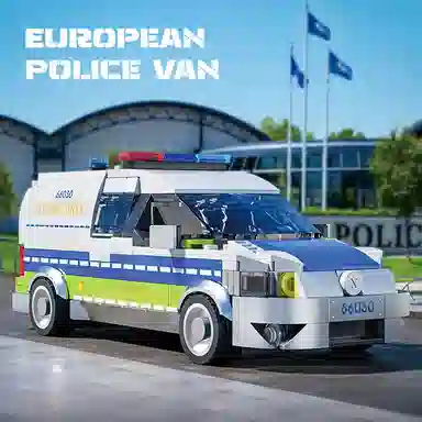 EUROPEAN POLICE VAN 430pcs YMXJM66030