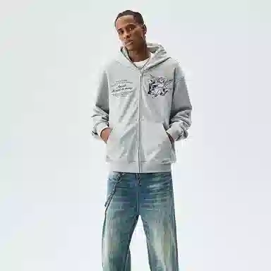 MEDM FW24 Angel Pigeon Embroidered Hoodie