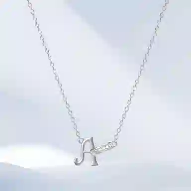 希遇 轻奢小众设计个性创意高 级感密语你的名字#好运 钛钢 项链 女款