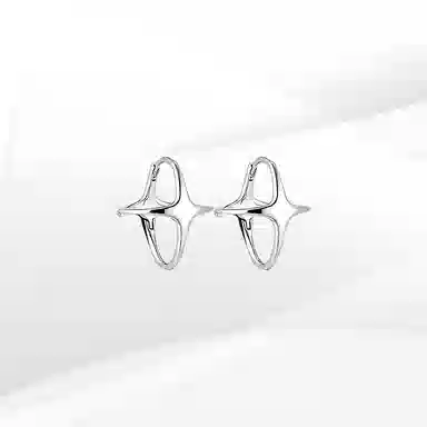 希遇 星迹耳饰小清新时尚潮流 轻奢气质 甜美小众设计 日常通勤百搭#好运 合金 耳环 女款