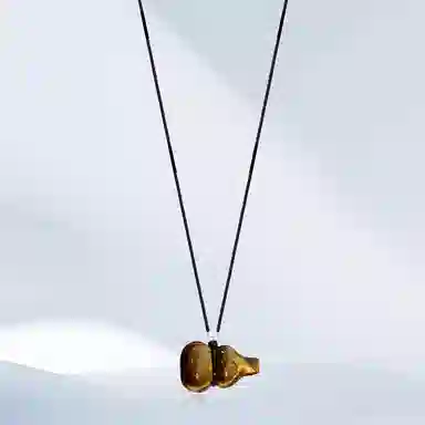 希遇 灵葫暖冬项链 新中式国风天然转运 精致复古葫芦国潮 日常通勤百搭有钱花首饰  虎眼石 项链 男女同款情侣款