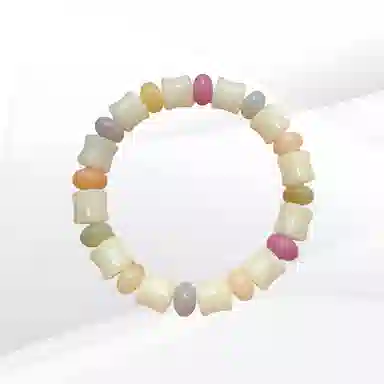 希遇 考研上岸 时尚精致高级潮流 竹节 好运连连 小众设计 日常通勤百搭 菩提根 手串 男女同款情侣款