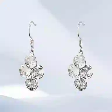 希遇 简约气质 小众设计感 合金 耳环 女款