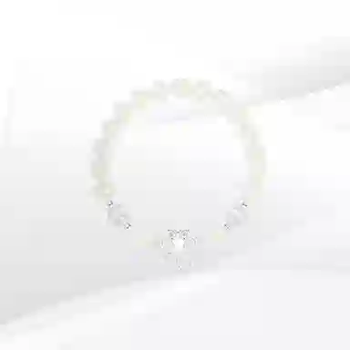 希遇 长命锁新中式平安锁一对 小众精致设计清冷感优雅气质转运珠好运 菩提根 手串 男女同款情侣款