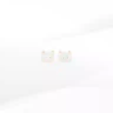 希遇 快乐小猫 国潮轻奢 时尚精致简约风 可爱少女 小众设计日常百搭 #好运 高级质感优雅 合金 耳钉 女款