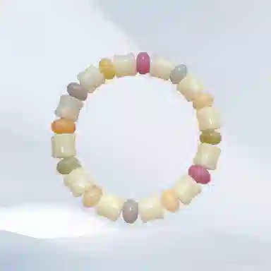 希遇 考研上岸 时尚精致高级潮流 竹节 好运连连 小众设计 日常通勤百搭 菩提根 手串 男女同款情侣款