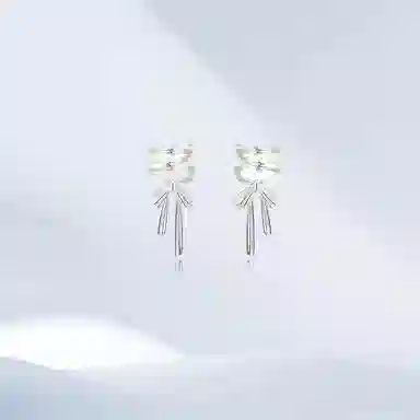 希遇 芭卜映雪 清晰优雅高级时尚 小众设计高级质感 清纯大方时尚简约风 #好运 合金 耳环 女款