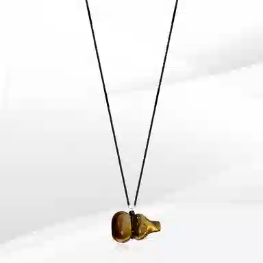 希遇 灵葫暖冬项链 新中式国风天然转运 精致复古葫芦国潮 日常通勤百搭有钱花首饰  虎眼石 项链 男女同款情侣款