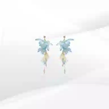 希遇 简雅 新中式国潮 轻奢气质高级感甜美小众法式优雅设计感 日常经典百搭首饰#好运 合金 耳环 女款