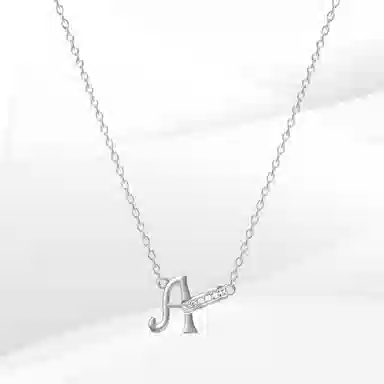 希遇 轻奢小众设计个性创意高 级感密语你的名字#好运 钛钢 项链 女款