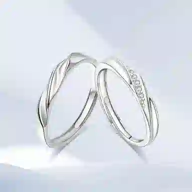 希遇 共度爱河开口可调节戒   好运 合金 戒指 男女同款情侣款