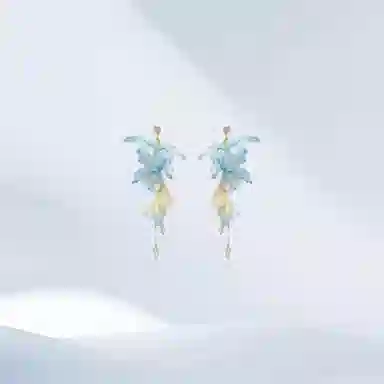 希遇 简雅 新中式国潮 轻奢气质高级感甜美小众法式优雅设计感 日常经典百搭首饰#好运 合金 耳环 女款