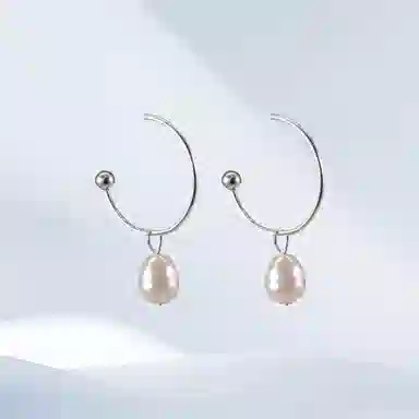 希遇 旋坠露织光 简约气质耳坠小众设计感优雅复古风灵动精致小巧冷淡风几何轻盈轻奢耳饰 合金 耳环 女款