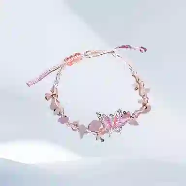 希遇 皓影蝶结 清新简约高级精致轻奢 创意小众设计 温柔大方 日常百搭#好运 合金 手链 女款