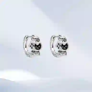 希遇 月汐浮光 新中式国潮轻奢 小众设计 时尚简约 经典 精致雅致 日常百搭 合金 耳环 男女同款情侣款