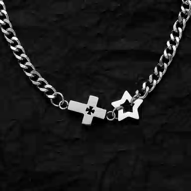 AKAK Cross Star Bracelet Silver