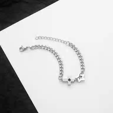 AKAK Cross Star Bracelet Silver
